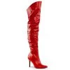 Pleaser Thigh High Scrunch Boot With 4-inch Spike Heel 3-colors PS-CLASSIQUE-3011
