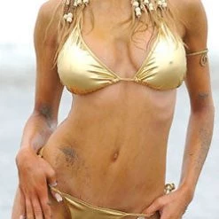 Shelby Swim Metallic Gold Bikini 2-piece Set