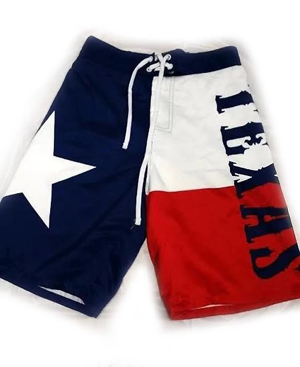 Calhoun Texas Flag Boardshorts Swim Trunks