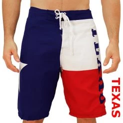 Calhoun Texas Flag Boardshorts Swim Trunks