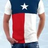 Calhoun Flag Gear CS-PRBTEX Men's Texas Flag T-shirt