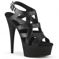 Pleaser Platform Cage Style Sling Back Sandal 6-inch Heel Ankle Strap
