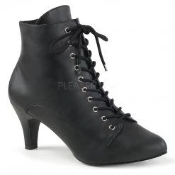 Pleaser Ankle Boots Lace-Up Front Ankle Boot With 3-inch Heel