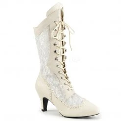 Pleaser Calf High Wide Boots With 3-inch Heel Knee High