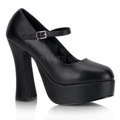 Pleaser Mary Jane Platform Shoes With 5-inch Chunky Heels 4-colors