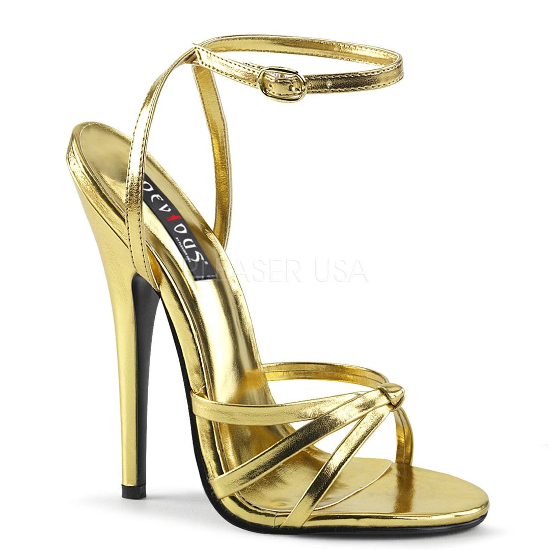 Pleaser Wrap Around Strap Sandal With 6-inch Spike Heel 8-colors