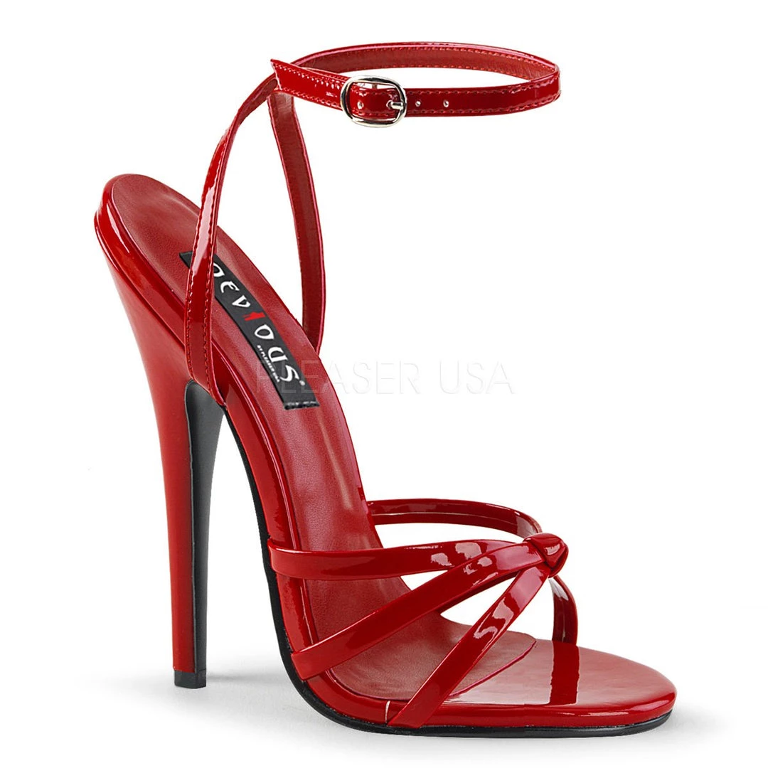 Pleaser Wrap Around Strap Sandal With 6-inch Spike Heel 8-colors