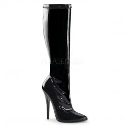 Pleaser Knee High Classic Knee Boots With 6-inch Stiletto Heels And No Platform