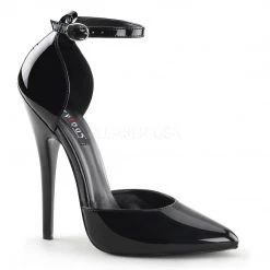 Pleaser Ankle Strap Fetish D'Orsay Pumps With 6-inch Heels