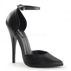 Pleaser Ankle Strap Fetish D'Orsay Pumps With 6-inch Heels