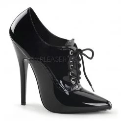 Pleaser Lace-up Fetish Pumps 6-inch Spike Heels In Black Or Red