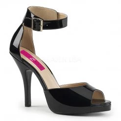 Pleaser Closed Back Sandal With Ankle Strap And 5-inch Heel 5-colors