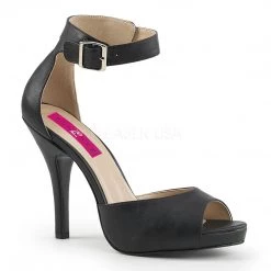 Pleaser Closed Back Sandal With Ankle Strap And 5-inch Heel 5-colors