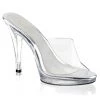 Pleaser Clear Slipper With 4.5-inch Spike Heels PS-FLAIR-401