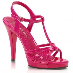 Pleaser Strappy Platform Sandal With 4-inch Stiletto Heel 7-colors PS-Flair-420 Flag Gear