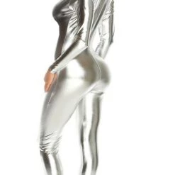 ForPlay Shiny Metallic Scoop Neck Jumpsuit 7-Colors Costumes