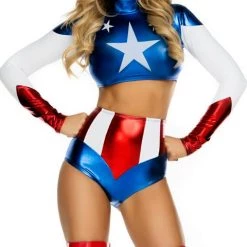 ForPlay FP-554701 Pretty Patriot Superhero Costume