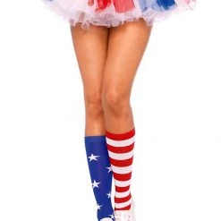 Leg Avenue LegWear USA American Flag Knee High Stockings