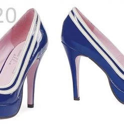 Leg Avenue American Sailor Peep-toe Pump 4-inch Heel Flag Gear