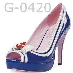 Leg Avenue American Sailor Peep-toe Pump 4-inch Heel Flag Gear