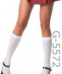 Leg Avenue Costumes Knee High Opaque Black Or White Stockings