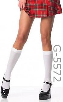 Leg Avenue Costumes Knee High Opaque Black Or White Stockings