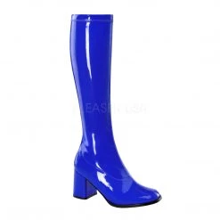 Pleaser Flag Gear Red, White Or Blue GoGo-300-USA Knee High Boots 3-inch Heel