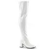 Pleaser Thigh High Boots With 3-inch Block Heel GOGO3000