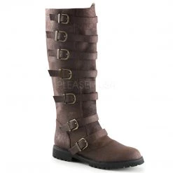 FantasiaWear Men's 7-Buckle Knee High Boots Men's Wear