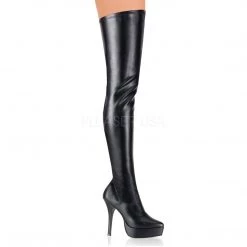 Pleaser Platform Stretch Thigh Boot With 5-inch Spike Heel 3-colors IND3000 Sizes 6