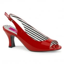 Pleaser Slingback Peep Toe Pump With 3-inch Heel 4-colors PS-JENNA-02