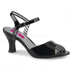 Pleaser Ankle Strap Peep Toe Sandal Shoe With 3-inch Heel 4-colors PS-JENNA-09