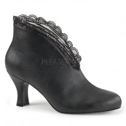 Pleaser Slip-On Ankle Boot With 3-inch Heel 3-colors PS-JENNA-105 Faux Leather