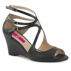 Pleaser High Heel Sandals Strappy Wedge Sandal Shoes With Cutout Detail And 3-inch Heel 4-colors