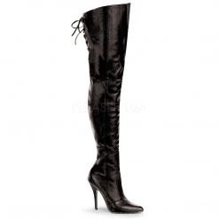 Pleaser Leather Thigh High Boots With 5-inch Heel PS-LEGEND-8899 Flag Gear