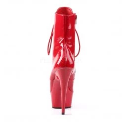 Pleaser Ankle Boots 6-inch Spike Heels -Red Or Black
