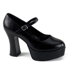 Pleaser Mary Jane Shoes With 4-inch Chunky Heels -Red/White/Black PS-MARYJANE-50