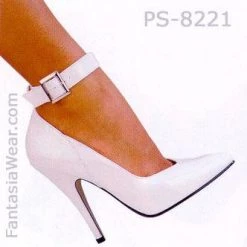Pleaser Ankle Strap Patent Pump Shoe With 5-inch Stiletto Heel 3-colors PS-SEDUCE-431