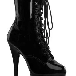 Pleaser Ankle Boots 6-inch Spike Heels -Red Or Black