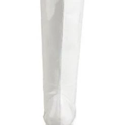 Pleaser PS-Exotica-2020 Lace-up GoGo Boots With 4-inch Chunky Heel -Black/Red/White Flag Gear