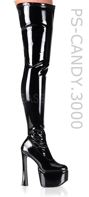 Pleaser Thigh High Boots 6-inch Heels CAN
