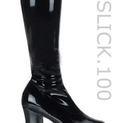 Pleaser Knee High GoGo Boots With 4-inch Chunky Heel