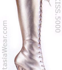 Pleaser Knee High Lace-Up Knee Boots With 6-inch Spike Heels PS-KISS-5000