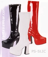 Pleaser Knee High GoGo Boots With 4-inch Chunky Heel