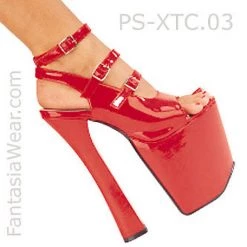 Pleaser Buckle Platform Shoes With 7-inch Chunky Heels PS-XTC-03