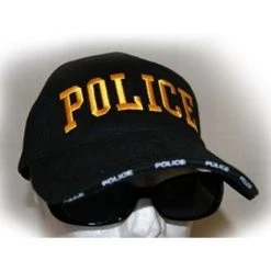 Ruffin RF-056060 Black Police Cap