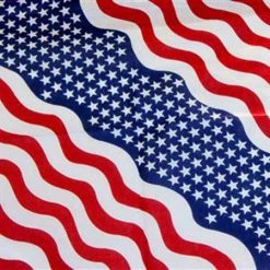 Ruffin Waving USA American Flag Bandanna 22x22 Bandana
