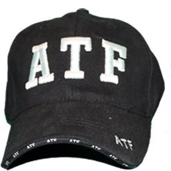 Ruffin RF-301382 Black ATF Officer Cap Headwear