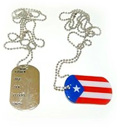 Ruffin Flag Gear Puerto Rico Flag Dog Tag