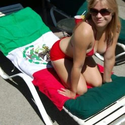 Island Gear Mexican Flag Beach Towel Beach Towels